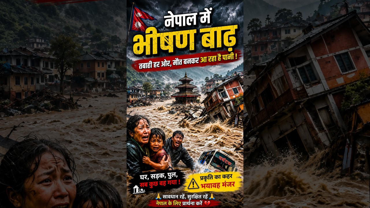 Nepal under water: The reality #nepal #flood #disaster