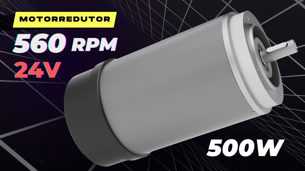 Motorredutor 560 RPM 24V Alto Torque Motor Motoredutor mais forte 8Nm Torque Maximo