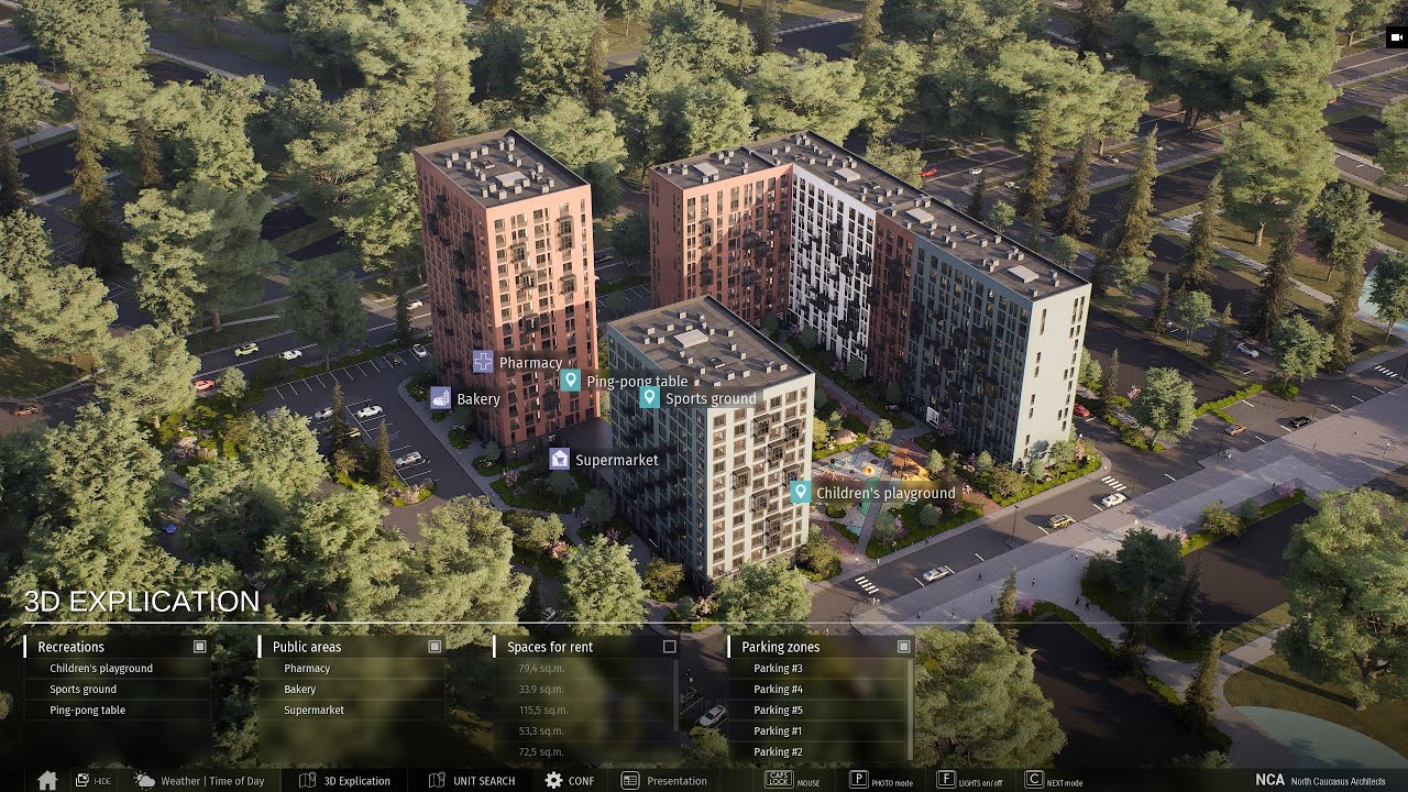 Multi-Apartment Residential Complex | Project for NCA EDUCATION ZONE | Интерактивная визуализация