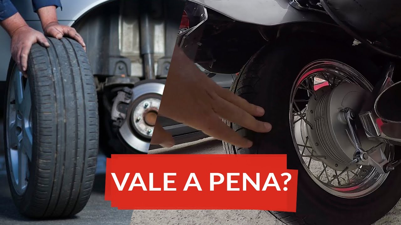 Testei pneu de CARRO na MOTO! Vantagens e Desvantagens!!!!