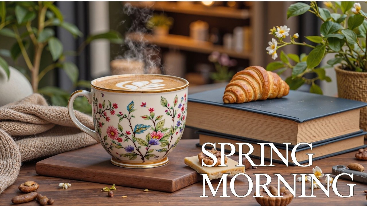 Весенний Утренний Кофе ☕ Теплая Босса-Нова, Джазовая Гитара И Нежный Джаз Для Отдыха И Работы