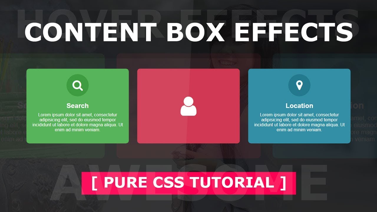 Content Box with Hover Effects - Html Css Creative Box Hover Effect Tutorial