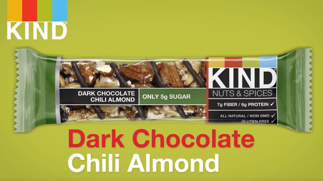 KIND Bar Dark Chocolate, Chili & Almond | Healthy Spicy Snacks