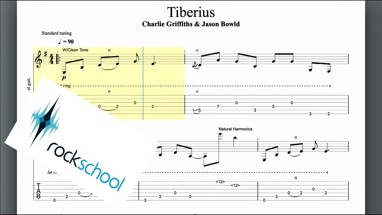 Tiberius Rockschool Grade 5 Guitar
