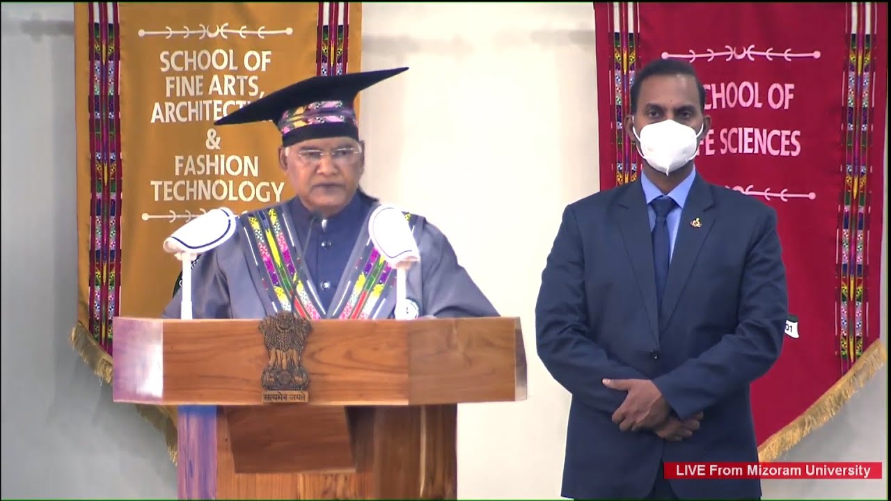 President Kovind graces the 16th Convocation of Mizoram University