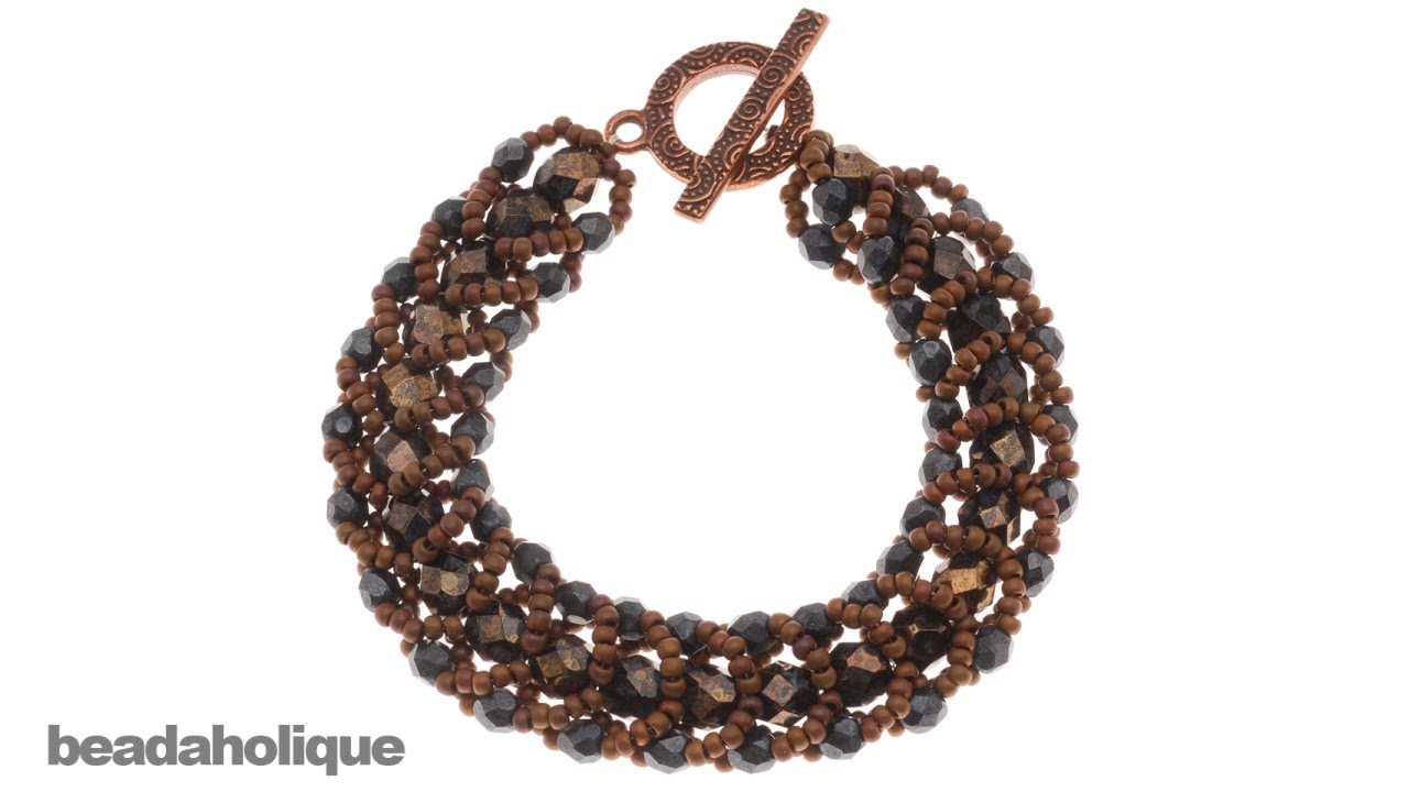 How to Do a Flat Spiral Stitch for Beading & Make a Bracelet