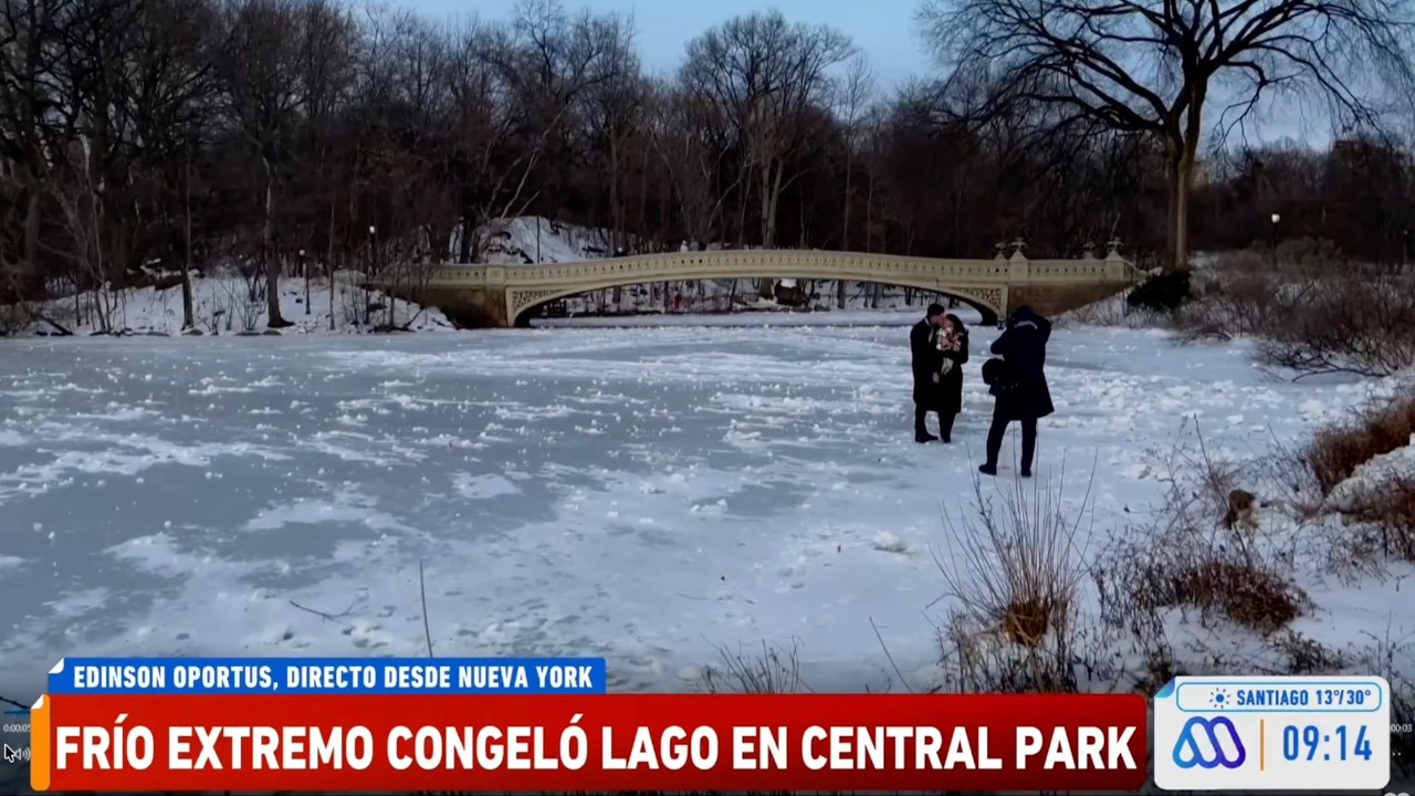 lagos congelados en #centralpark #newyork
