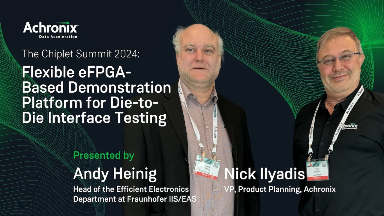 Flexible eFPGA Based Demonstration Platform for Die-to-Die Interface Testing