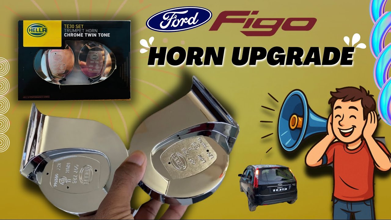 Ford Figo Horn Upgrade 🔊| Hella Chrome Trumpet Horns #fordfigo