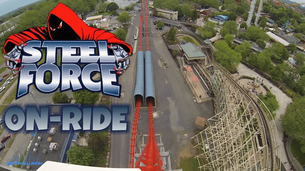Steel Force On-ride Front Seat (HD POV) Dorney Park