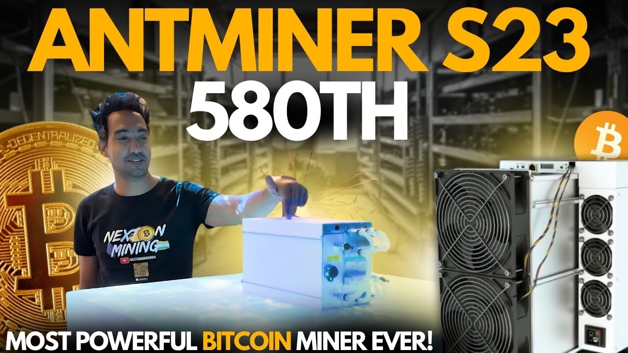 НОВЫЙ 580-Й биткоин-майнер! Antminer S23 запущен!! 🔥 Майнинг криптовалют в Индии #bitcoinmining #...