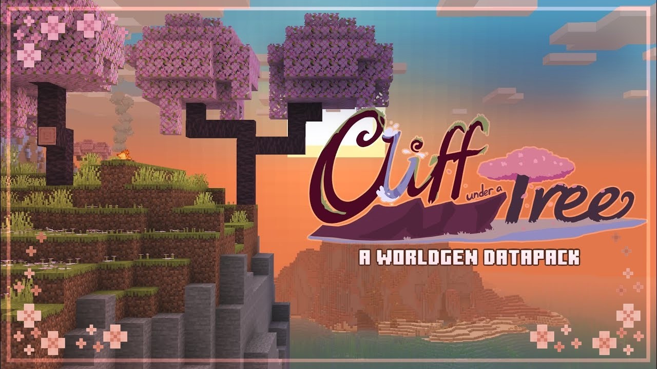 Cliff under a Tree - Minecraft Worldgen Datapack (Trailer)