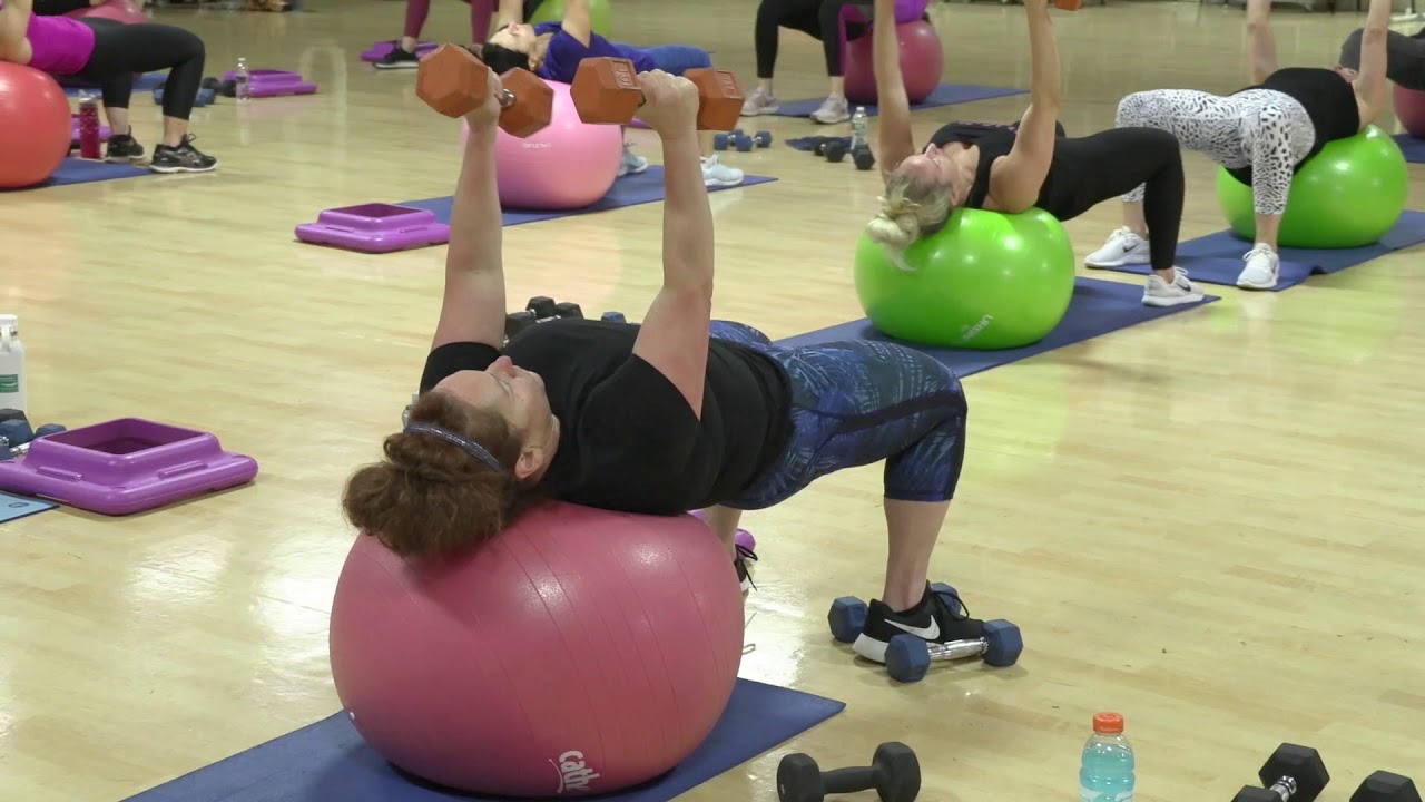 Cathe Friedrich's Total Body Stability Ball Live Workout