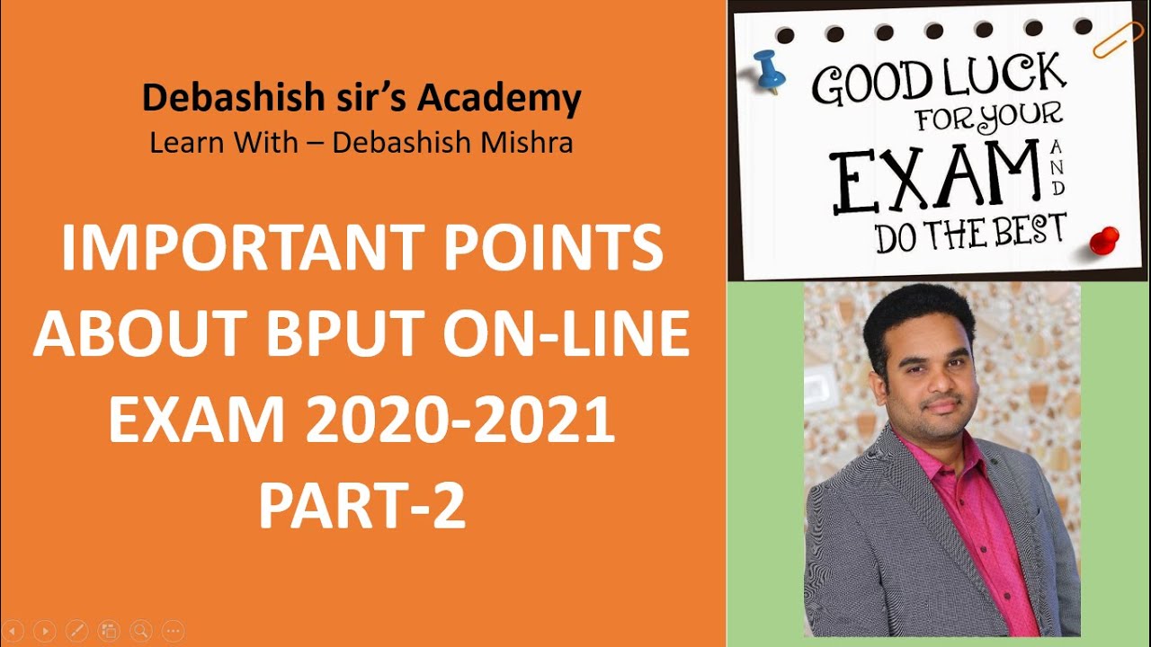 Important points of BPUT online exam 2020-2021(PART-2)
