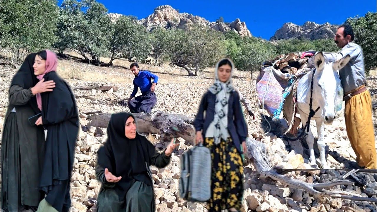 Fatemeh's emotional farewell and trip to Yazd; collecting firewood in Toos Abbas Mountain