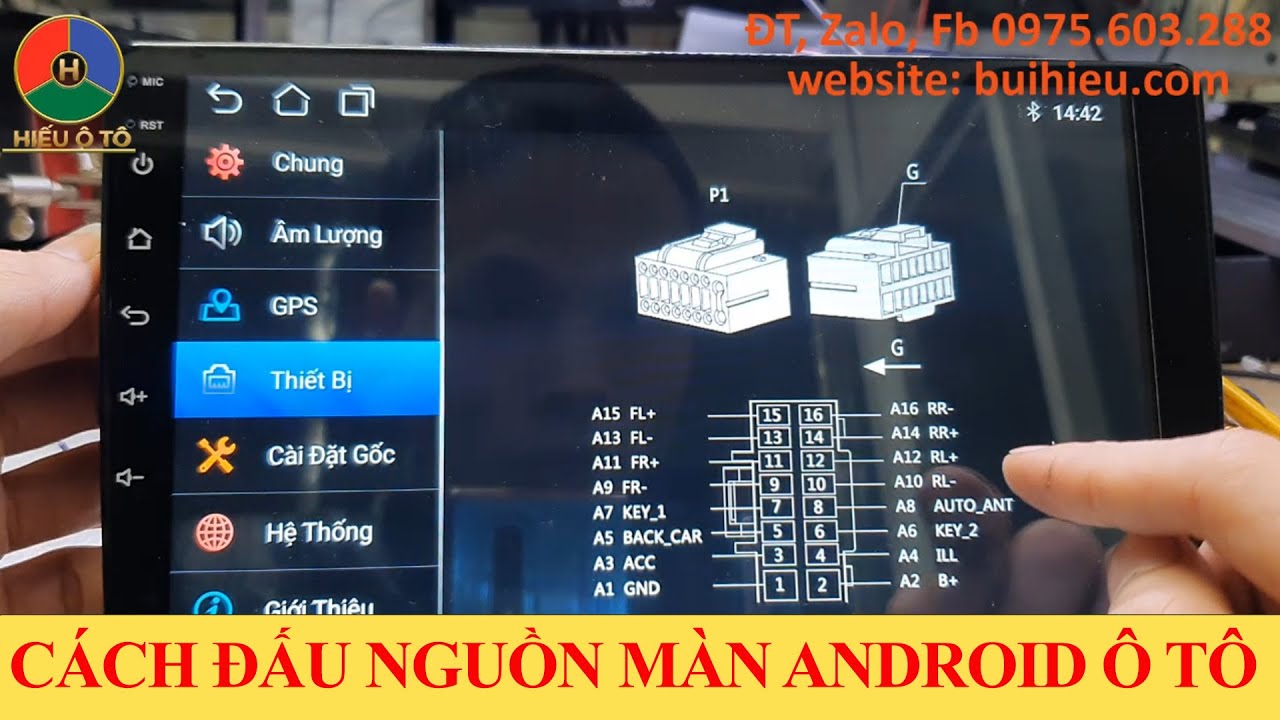 Cách đấu nguồn màn hình android ô tô | sơ đồ nguồn màn android ô tô | Hiếu Ô Tô