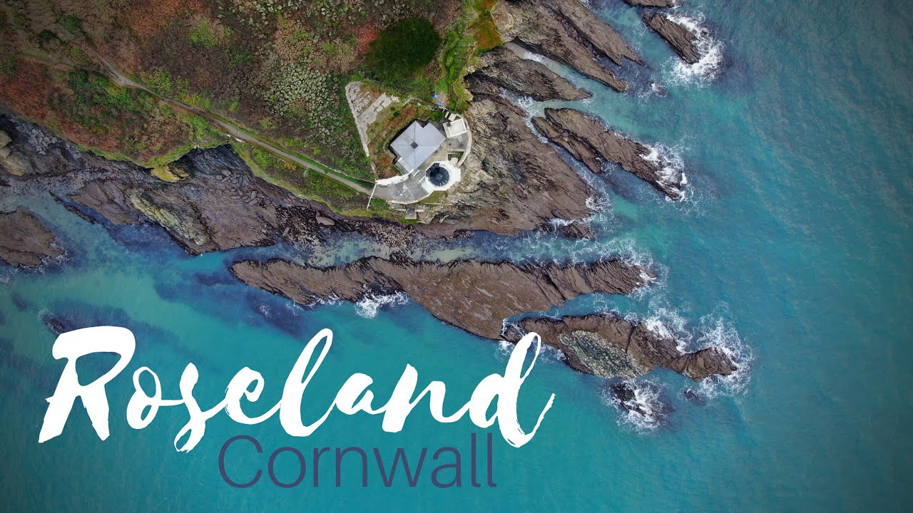Roseland Heritage Coast, Cornwall, UK. Cinematic Drone Footage 4K