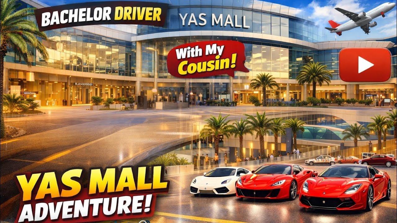 Yas Mall Abu Dhabi 🔥 | Bachelor Driver Indian YouTuber | Full Vlog