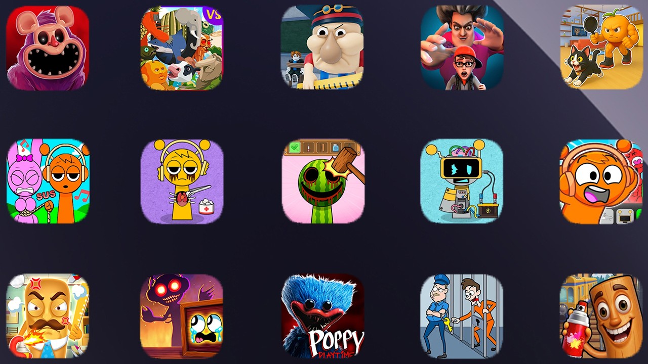 Sprunki Transformer,Roblox,Squid Game,Minecraft,Talkinng Tom,Talking Angela,Game Play,Poppy Playtime