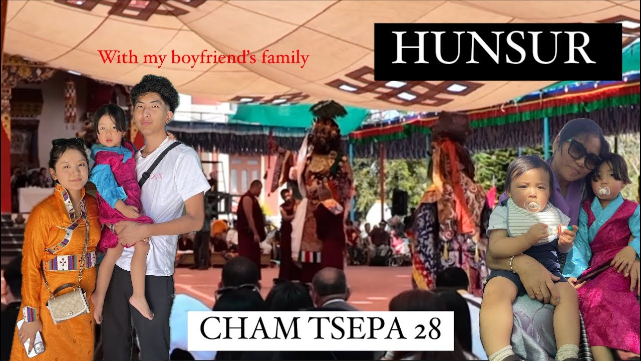 MOST FAMOUS CHAM IN KARNATAKA || BEFORE LOSAR 2024 || TIBETAN VLOGGER HUNSUR/PARIS