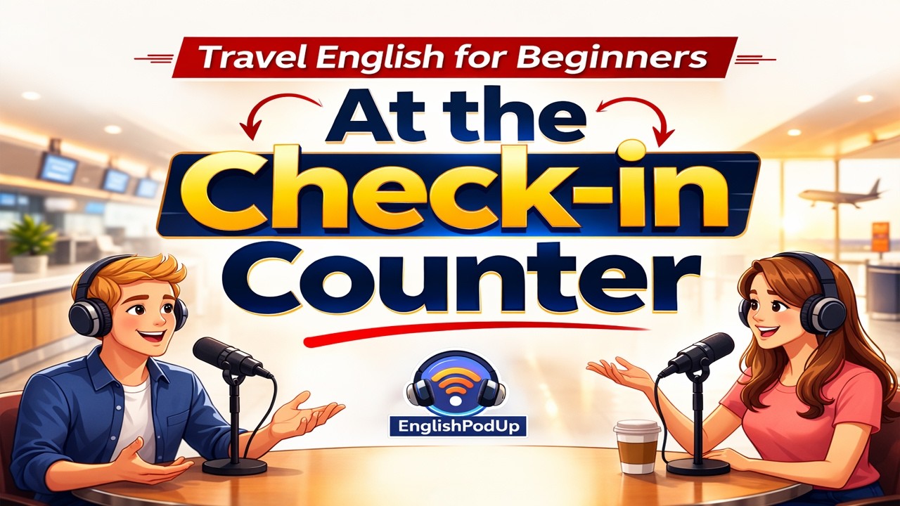 At the Check-in Counter | Lost Luggage | Travel English for Beginners
