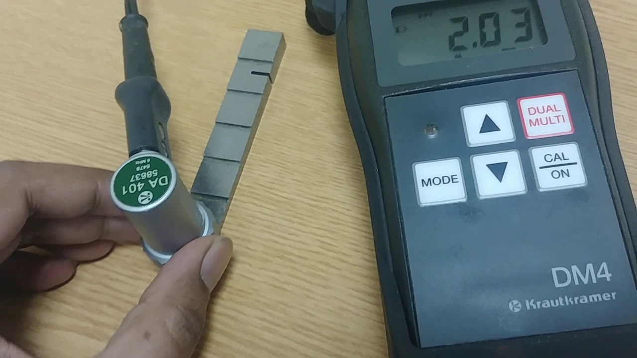 DM4 Ultrasonic thickness Guage Calibration