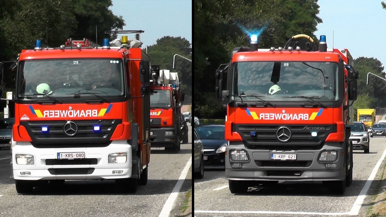 Brandweer Turnhout 3 voertuigen met spoed naar interventie