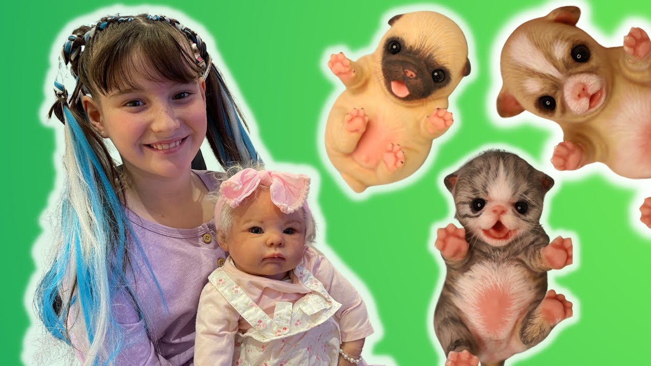 CRAZY NEW HAIR STYLE for ALIYAH plus BOX OPENING NEW SILICONE PETS