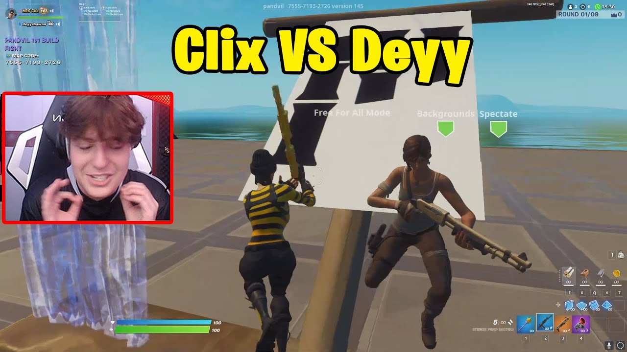 Clix VS Deyy 1v1 Chill Buildfights!