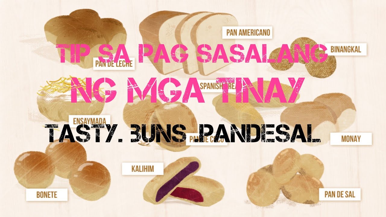 mga paraan sa pag sasalang sa tinapay .tasty burger buns .pandesal .parahindi bumagsak