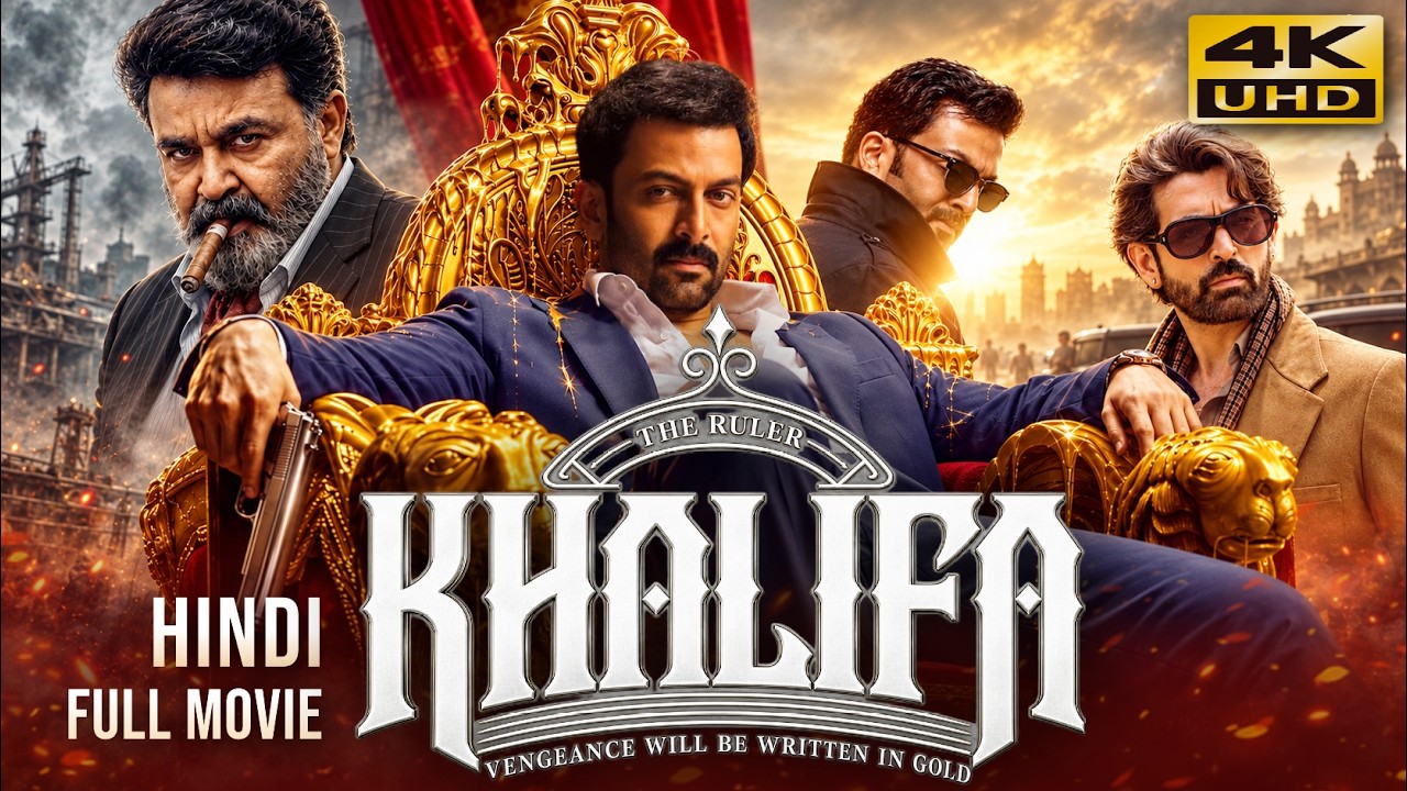 Khalifa (2026) New Released Hindi Dubbed Full Movie | Starring Prithviraj, Neil Nitin, Mohanlal