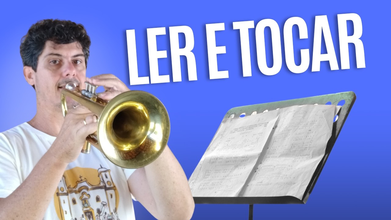Tocar Trompete Lendo Partitura Fácil + Como Ler Partitura