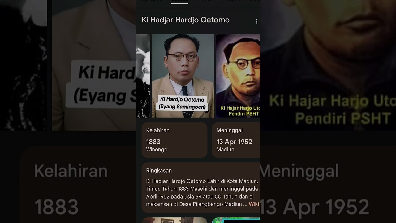 Ki Hadjar Hardjo Oetomo Pahlawan Kemerdekaan Indonesia dan Pendiri PSHT. #psht #pahlawanindonesia