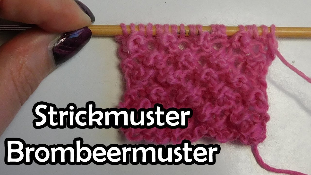 Strickmuster Brombeermuster