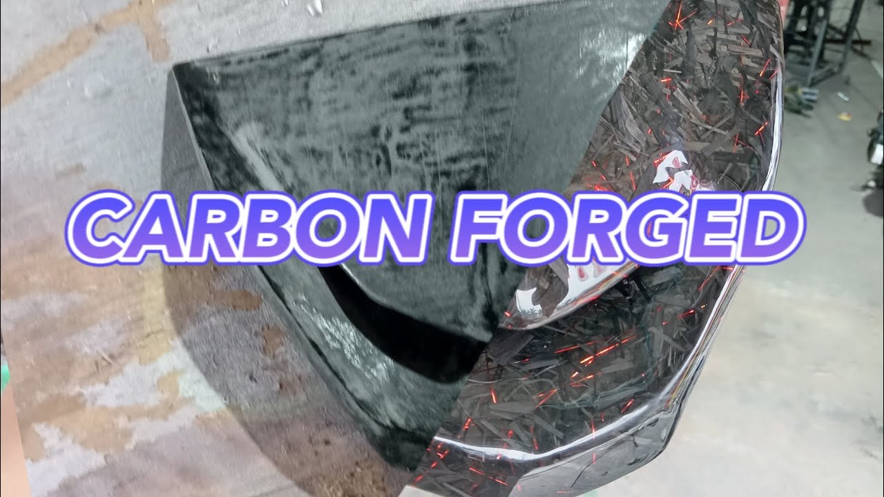 proses buat carbon forged ini kali pertama aku buat 😅😅