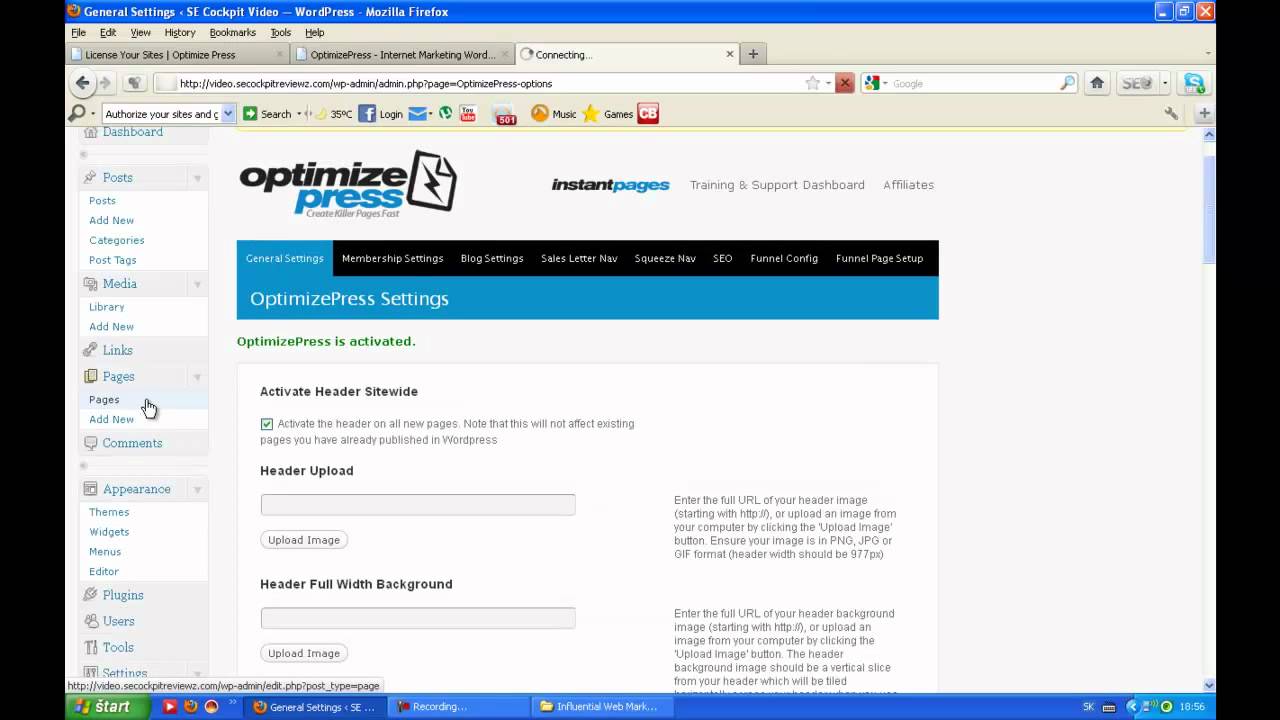 Optimize Press review - free theme examples of optimize press pages