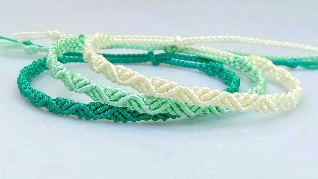 EASY Mini Macrame Bracelet Step By Step For Beginners