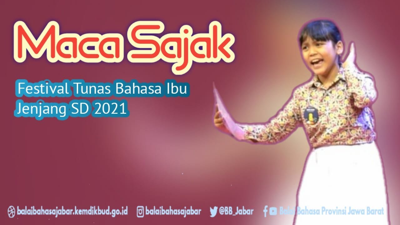 Juara 3 Maca Sajak Putri, Festival Tunas Bahasa Ibu Jenjang SD 2021