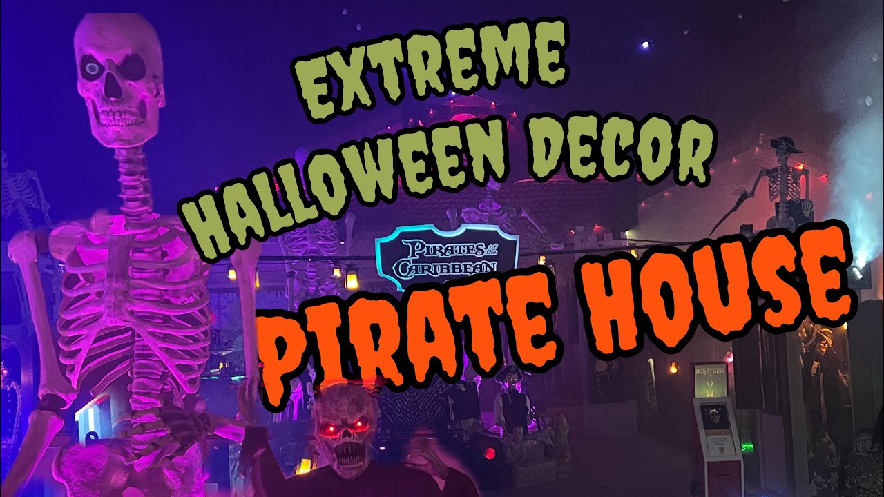 Checking Out EXTREME Halloween Decorations Outdoor | Pirate House | Halloween Decorations 2023