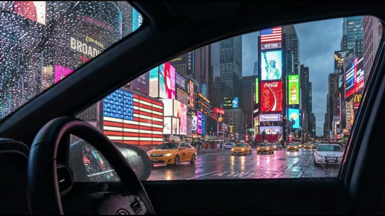 Heavy Rain Sounds to Stop Overthinking - Calm Car Ambience for Deep Sleep & Anxiety Relief