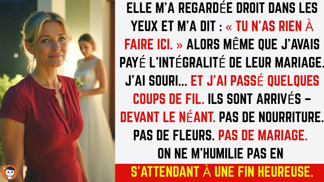Au mariage de mon frère, sa mariée m’a dit de partir… alors j’ai annulé le mariage entier