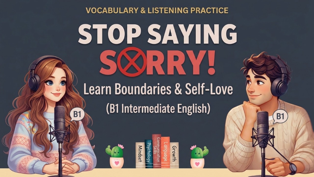 English Listening Practice: Self-Care, Boundaries & Vocabulary (B1/B2)