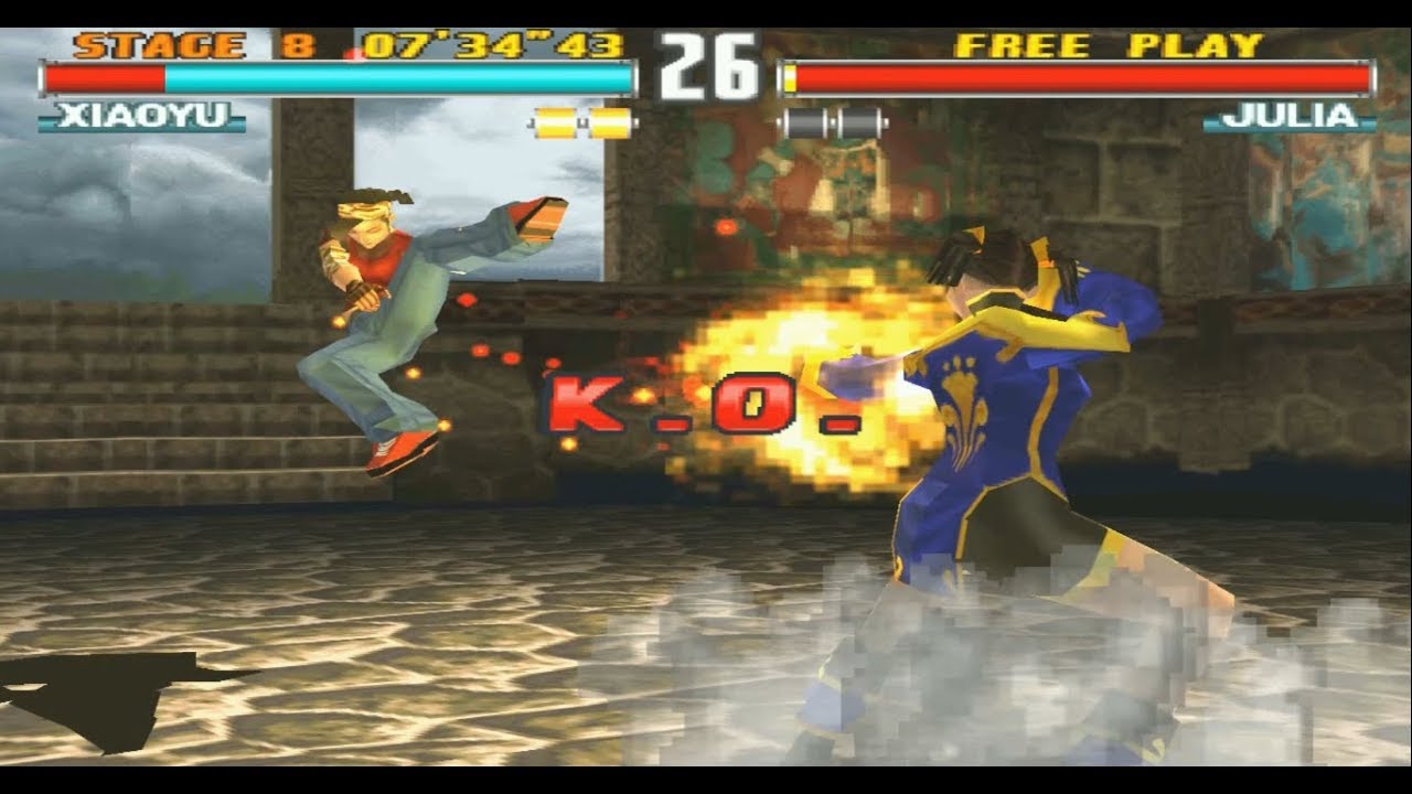 Tekken 3 PS1 Retro_Gaming - Arcade Game - Ling Xiaoyu