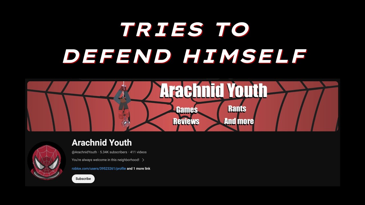 Arachnid Youth Tries To Defend Himself
