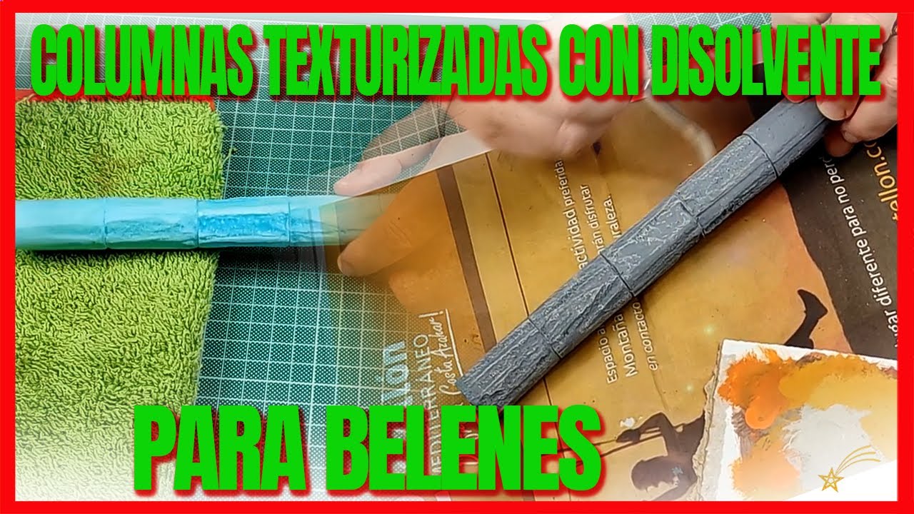 ✔📢 Columnas texturizadas con disolvente