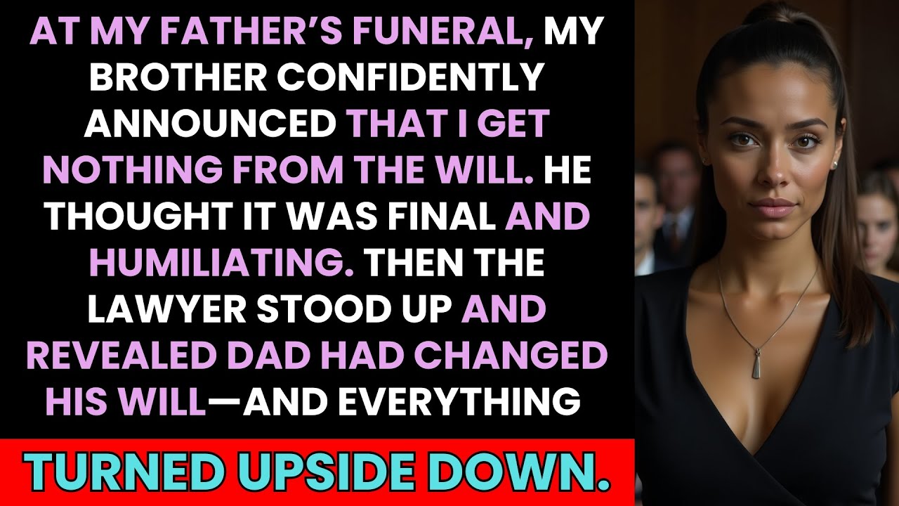 At Dad’s Funeral, My Brother Said She Gets Nothing—Then the Lawyer Stood Up
