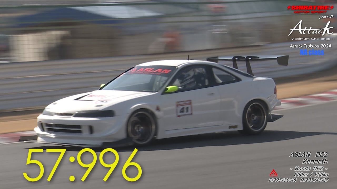 Shibatire presents Attack Tsukuba 2024 ：ASLAN DC2/Kenneth[Honda DC2]
