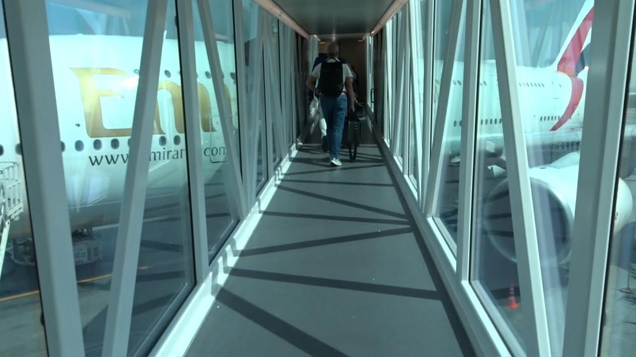 EMIRATES A380 UPPER DECK ECONOMY DUBAI TO MAURITIUS