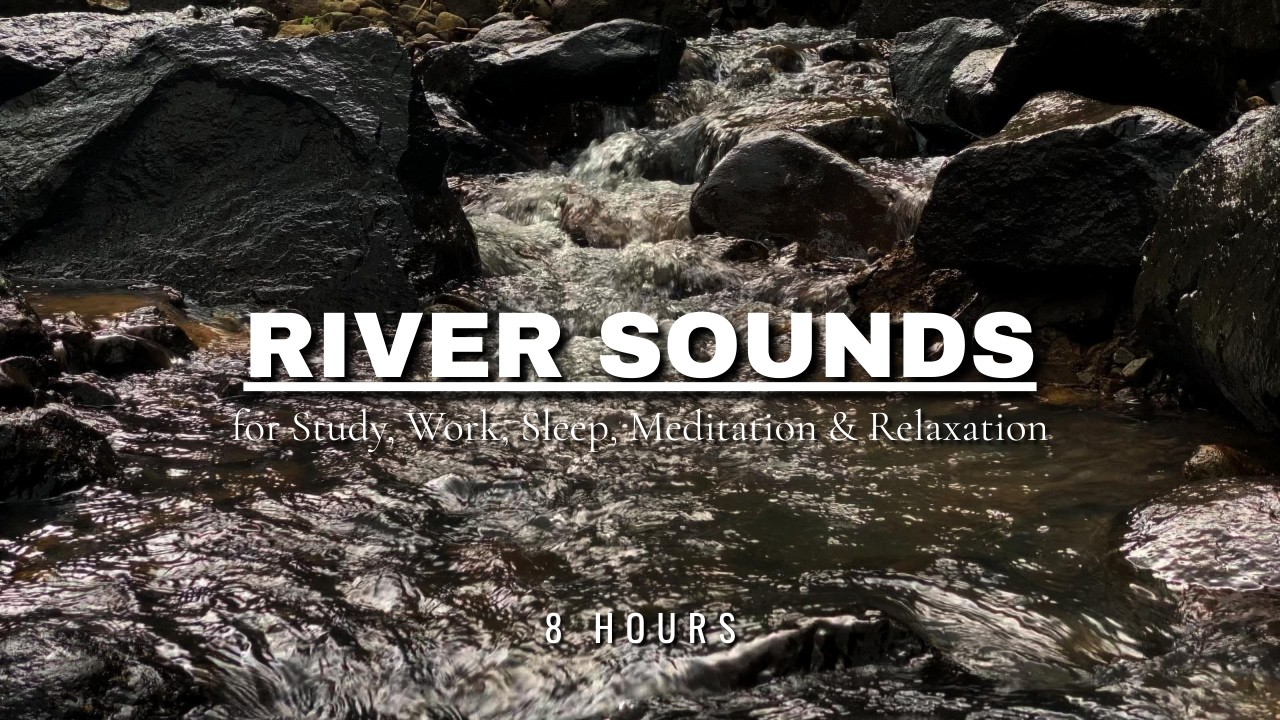 Soothing River Sounds | Bird Sounds for Study, Work, Sleep, Meditation & Relaxation (ASMR)