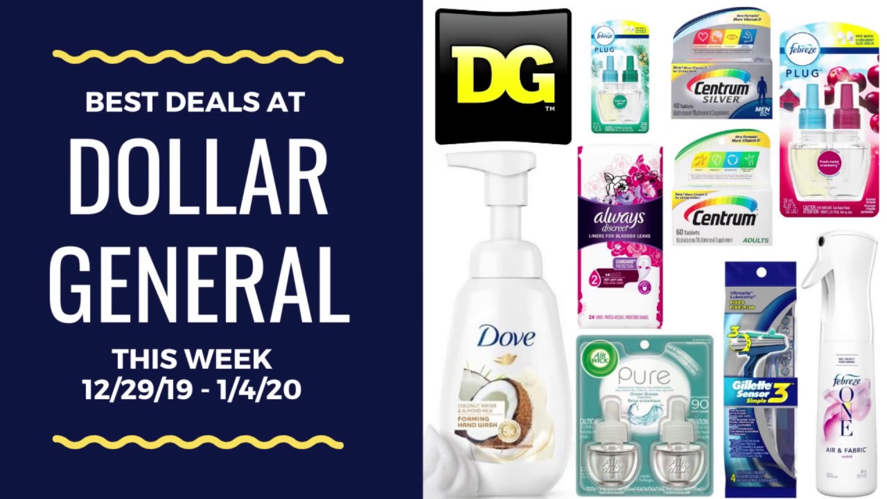 Best Deals at Dollar General this Week 12/29/19 - 1/4/20